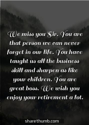 farewell quotes for retiring boss